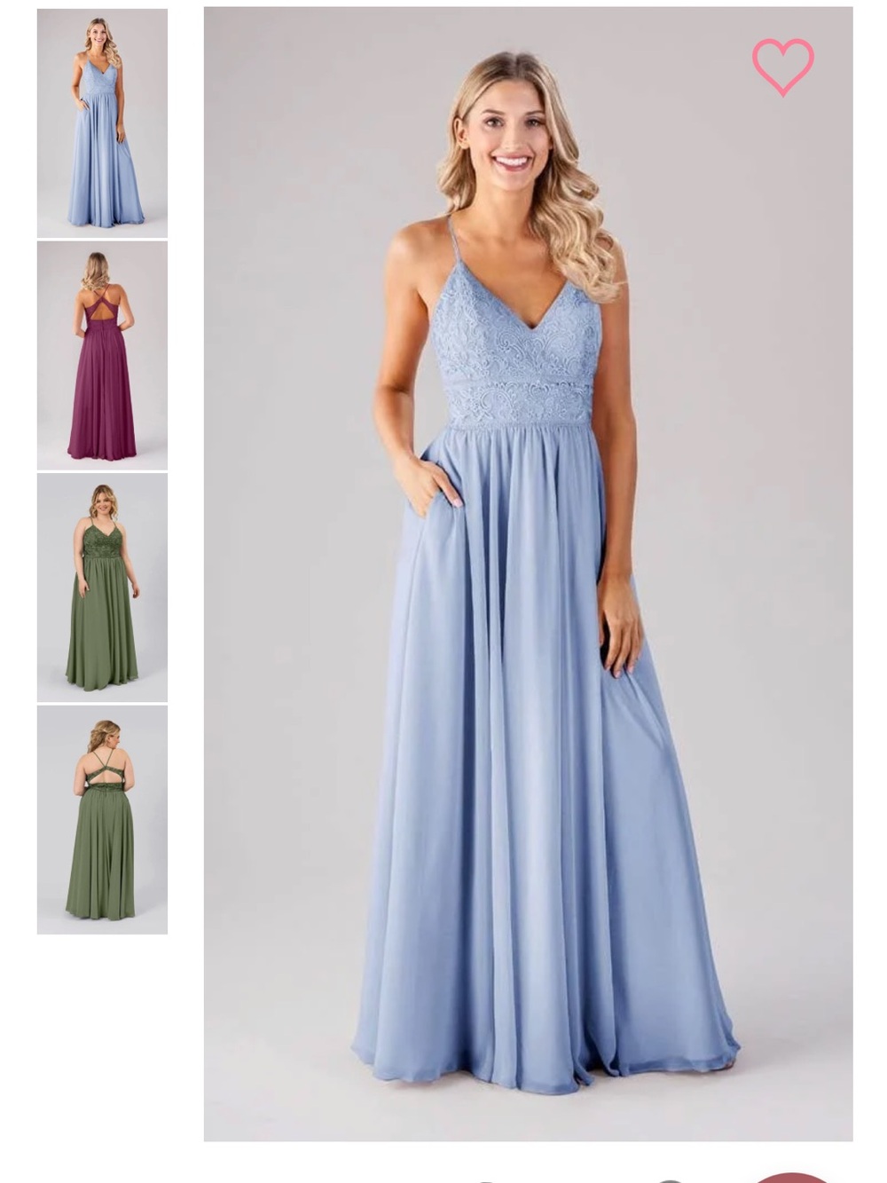 Spaghetti Strap Lace Bodice Maxi Dress in Light Blue